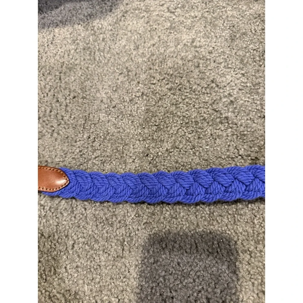 Vineyard Vines Braided Rope CC Belt Maritime Blue Size Small NWT